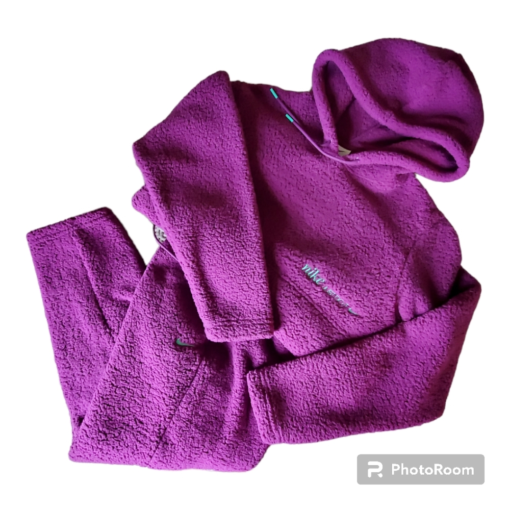 Nike training cozy Therma FIT jogger set purple womens